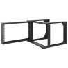 Armadio a muro 19'' open frame 2 montanti 6u/nero
