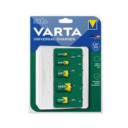 Caricabatterie universale varta charger bianco [var]