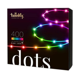 Luce led di natale twinkly dots 400 led rgb 20m multicolore [twd400stp-teu]