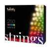 Luce led di natale twinkly strings 250 smart rgb 20m multicolore
