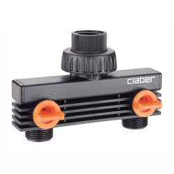 Presa rubinetti claber 2 vie m3/4" [8589]