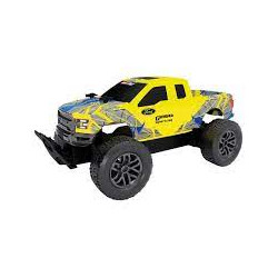 Automodello radiocomandato carrera rc ford f-150 raptor giallo/blu