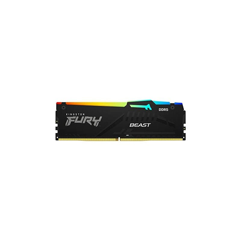 Ram dimm ddr5 8gb kingston fury beast 6000mhz cl36 1pz nero [kf560c36bbea-8]