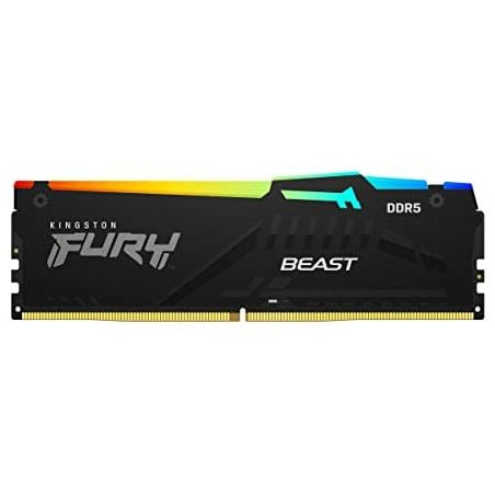 Ram dimm ddr5 8gb kingston fury beast 6000mhz cl36 1pz nero [kf560c36bbea-8]