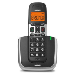 Telefono brondi bravo platinum cordless nero/argento [10279010]