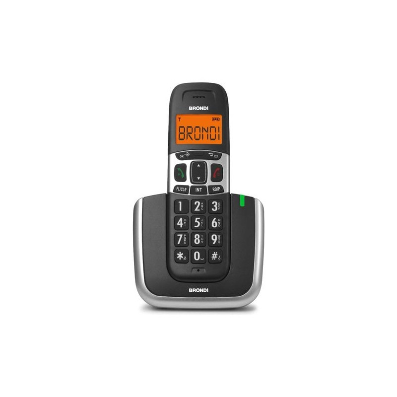 Telefono brondi bravo platinum cordless nero/argento [10279010]