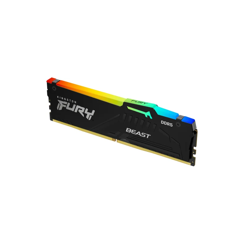 Ram dimm ddr5 32gb kingston fury beast 6000mhz cl36 1pz nero [kf560c36bbea-32]