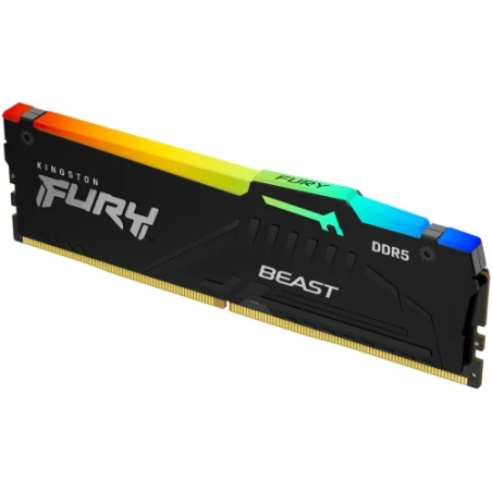 Ram dimm ddr5 32gb kingston fury beast 6000mhz cl36 1pz nero [kf560c36bbea-32]