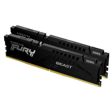 Ram dimm ddr5 64gb kingston fury beast 6000mt/s cl36 2pz nero [kf560c36bbek2-64]