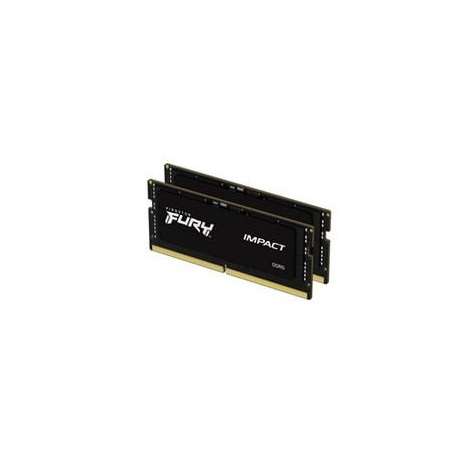 Ram so-dimm ddr5 64gb kingston fury impact 5600mhz cl40 2pz nero