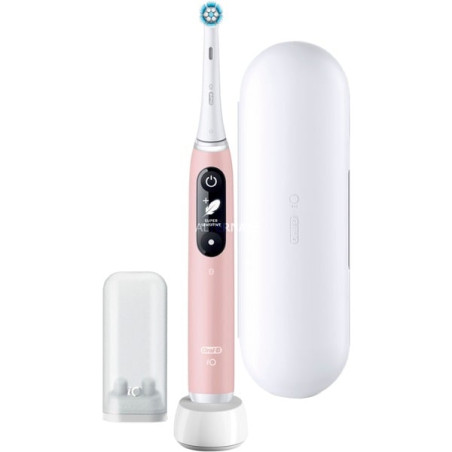 Spazzolino elettrico braun oral-b io series 6 rosa/bianco [6