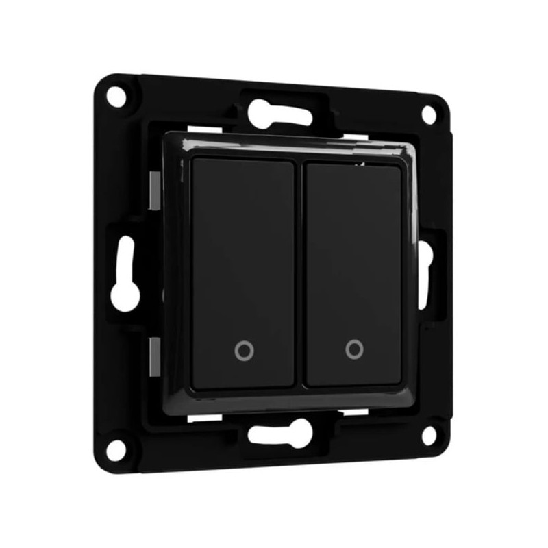 Interruttore a muro shelly switch 2 nero [206438]