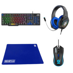 Set gaming 4in1 celly race day sparco collection [spgamekit]