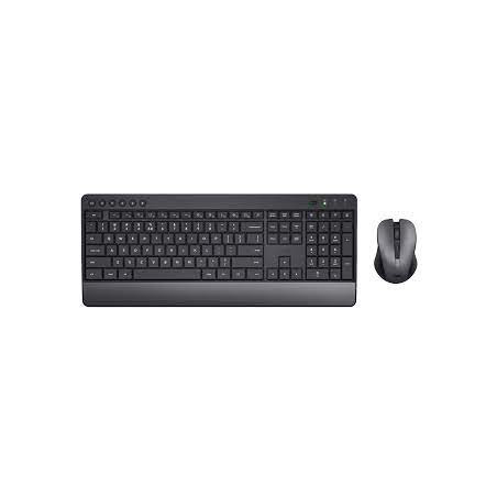 Tastiera trust trezo wirless con mouse nero [24530trs]