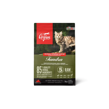 Mangime secco orijen tundra capra per gatti 1.8kg