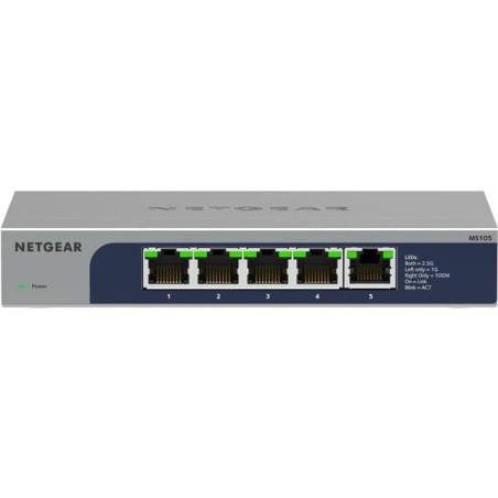Switch netgear ms105 5 porte 100/1000/2.5g [ms105-100eus]