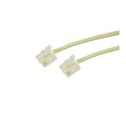 Cavo telefonico nvs lineare 2 spine 6p 4c 10m giallo