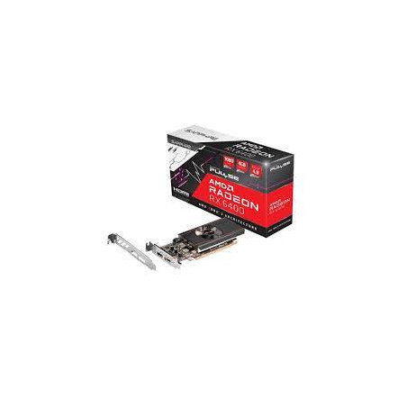 Scheda video amd hp radeon rx 6400 4gb gddr6 [6q3u4aa]