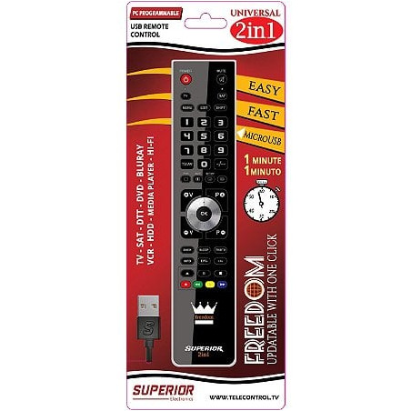 Telecomando superior freedom 2v1 rf wireless