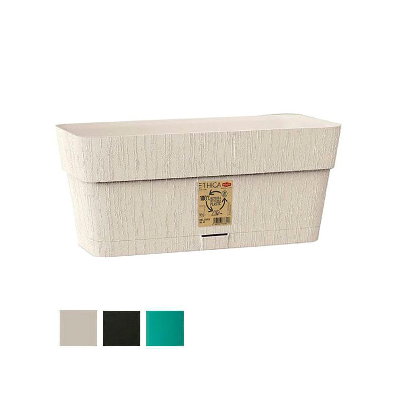 Balconetta stefanplast vaso ethica rett. ris.acqua gesso 30 [68200]