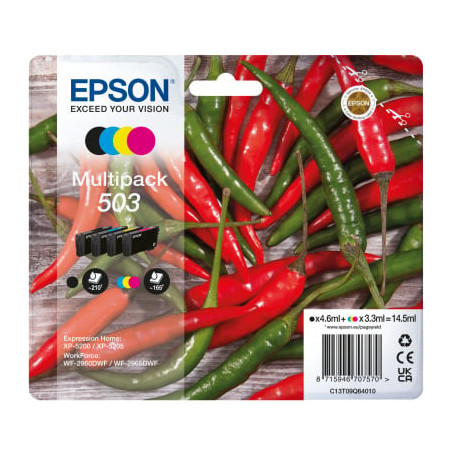 Cartuccia epson 503 4.6ml nero/ciano/magenta/giallo