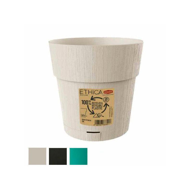 Balconetta stefanplast vaso ethica tondo ris.acqua verde 25 h 25