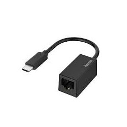 Adattatore di rete hama tipo-c/lan/ethernet 10/100/1000 nero