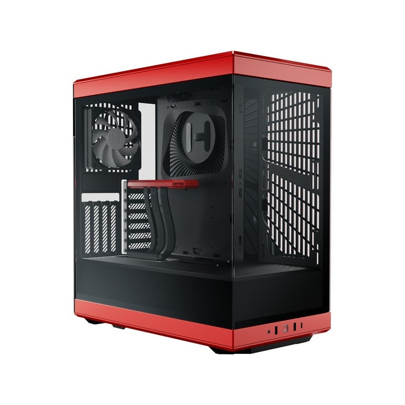 Case hyte y40 midi-tower atx nero/rosso [cs-hyte-y40-br]