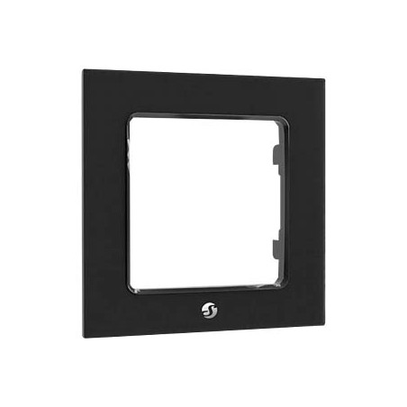 Cornice per interruttore shelly wall frame 1 nero [206479]