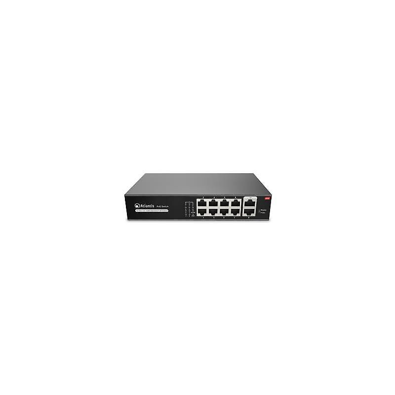Switch atlantis land netpower f10poe8 10porte non gestito 8 poe 10/100