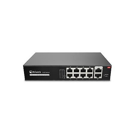 Switch atlantis land netpower f10poe8 10porte non gestito 8 poe 10/100