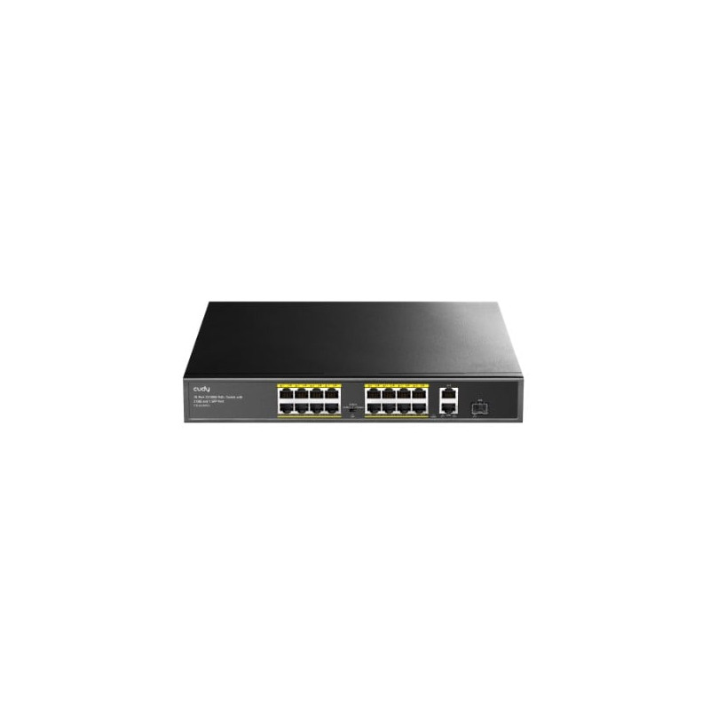 Switch cudy fs1018ps1 16xfe poe 10/100m/1xsfp 200w nero [nucudsw16000002]