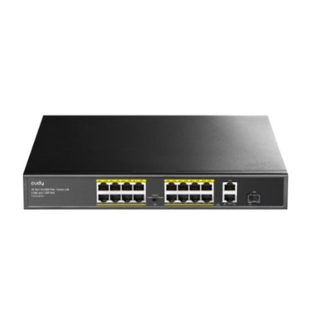 Switch cudy fs1018ps1 16xfe poe 10/100m/1xsfp 200w nero [nucudsw16000002]