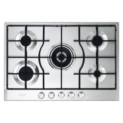 Piano cottura a gas de longhi slf575lx da incasso 75 cm 5 fornelli