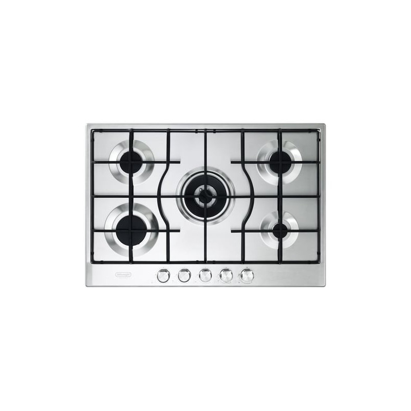 Piano cottura a gas de longhi slf575lx da incasso 75 cm 5 fornelli