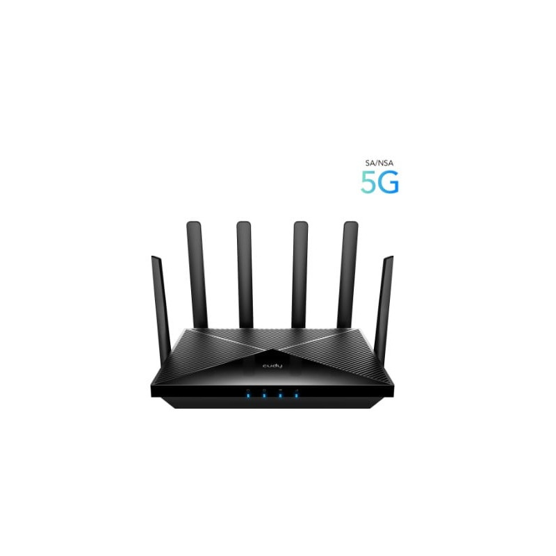 Router cudy p5 sa/nsa ax3000 5g wifi 6 cpe doppio sim nero [kmcudrgsm000000]