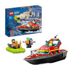 Lego city - la barca dei vigili del fuoco 144pz [60373]