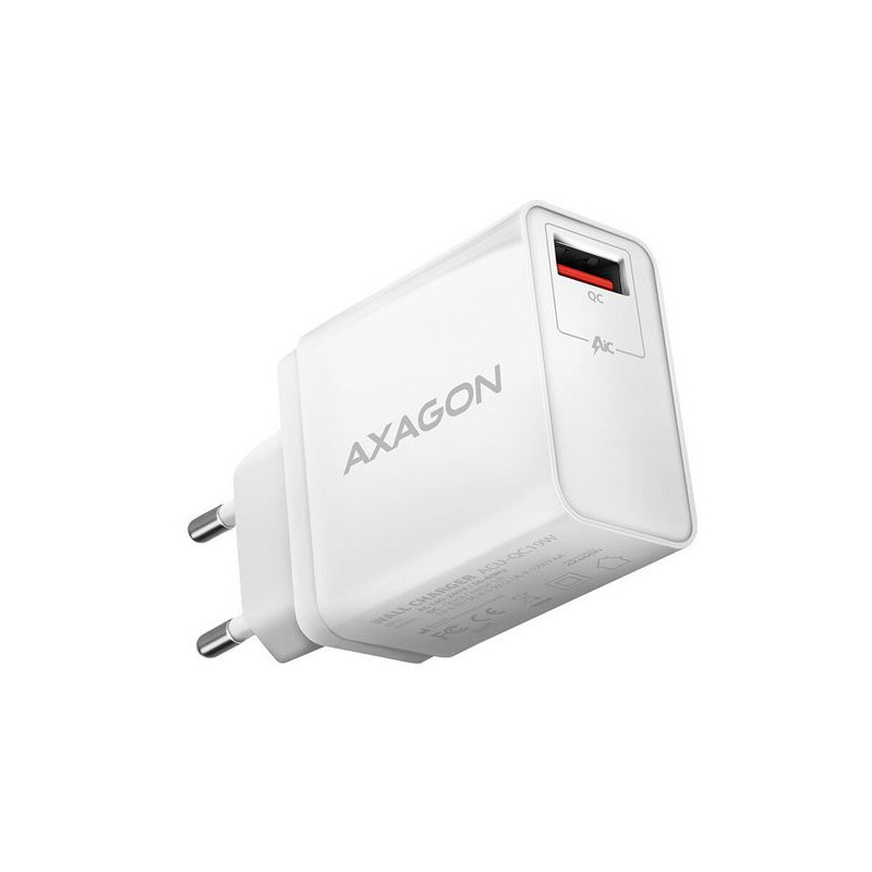 Alimentatore da rete axagon quick 19w bianco [acu-qc19w]