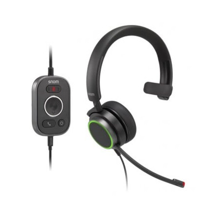 Cuffia snom a330m mono cablato usb + jack nero [00004597]