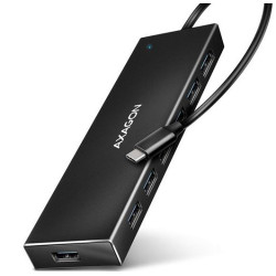 Hub usb axagon 7 porte tipoc 3.2 gen 1 nero [hue-f7c]