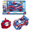 Modellino jada toys spidey web racer auto telecomandate 1/18 rosso-blu