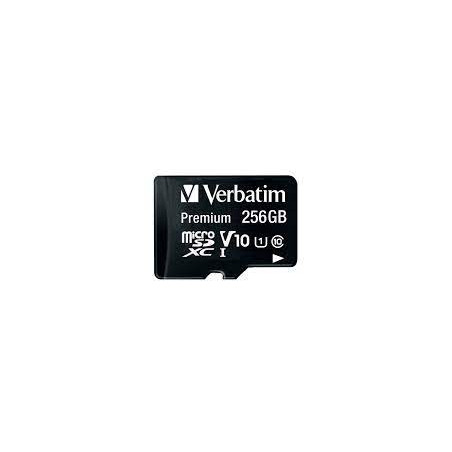 256gb scheda microsdxc verbatim c10/u1 con adattatore class 10 [44087]