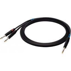 Cavo audio ssq jsjm1 jack stereo/2x jack mono m/m 1m/nero [ss-1452]