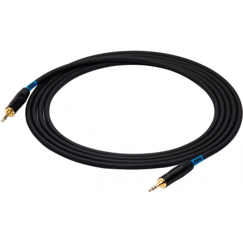 Cavo audio ssq mimi2 mini jack stereo 3.5mm m/m 2m/nero [ss-1425]
