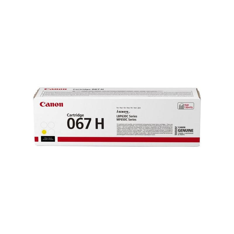 Toner originale canon 067h 2350 pagine giallo [5103c002]