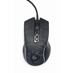 Mouse da gioco gembird usb led 3600dpi nero [musg-rgb-01]