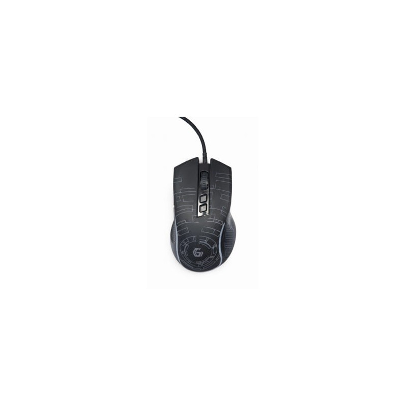 Mouse da gioco gembird usb led 3600dpi nero [musg-rgb-01]