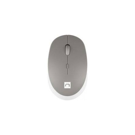 Mouse natec wireless harrier 2 1600 dpi bt 5.1 bianco/ grigio [nmy-1961]