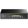 Switch cudy gs1005pts1 sfpx1 5xrj-45 10/100/1000 mbps 120w nero