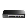 Switch cudy gs1010pe 8x10/100/1000mbps poe 2xupl 120w nero [nucudsw8p000006]